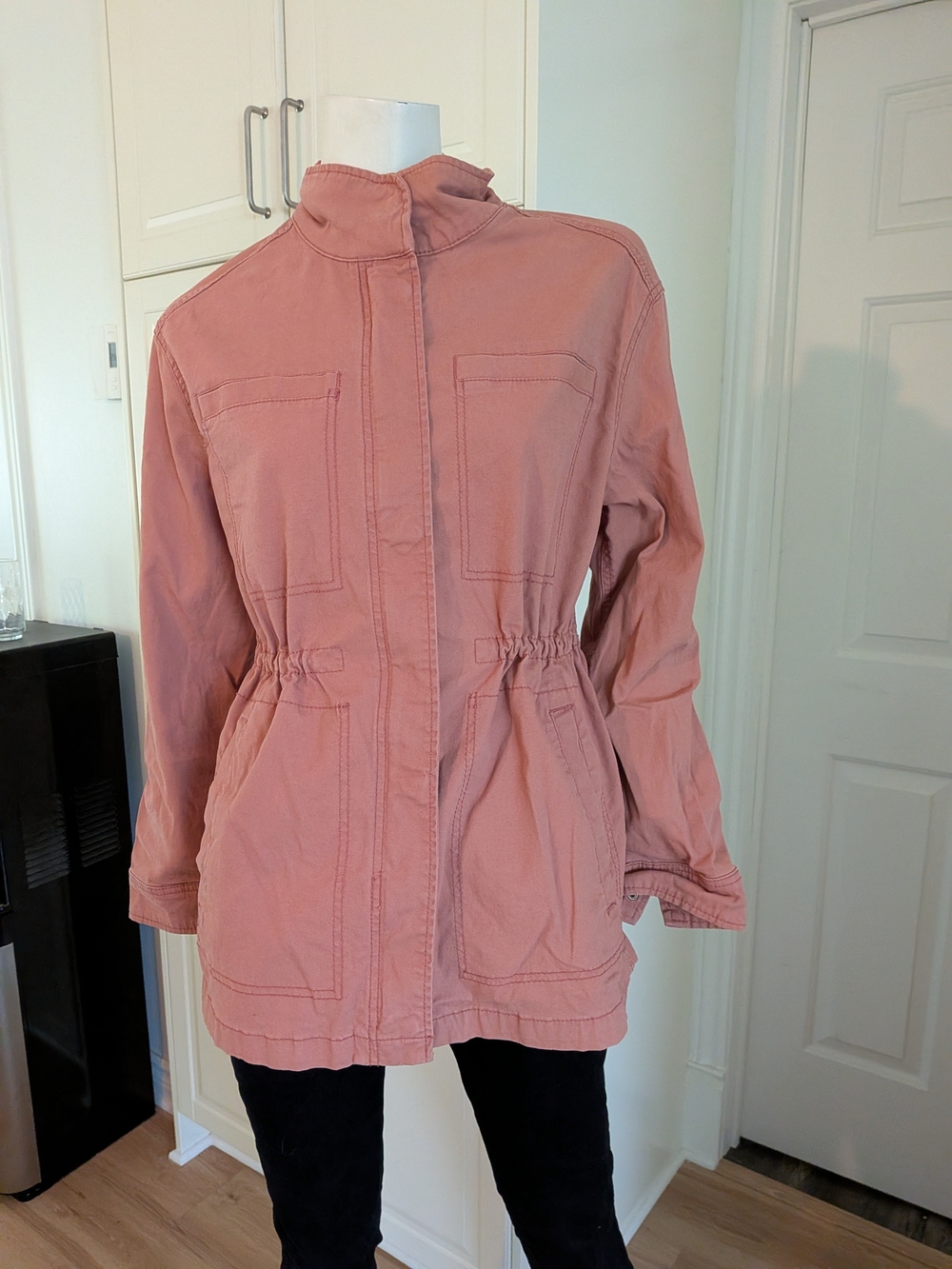 Old Navy Rose Utility Jacket with Drawstring Waist